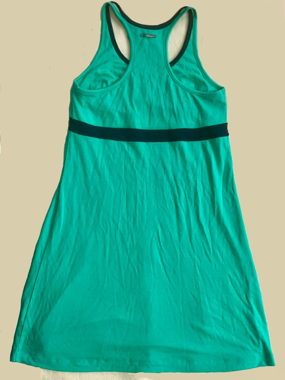 Icebreaker Muse Merino Wool Racerback Built-In Shelf Bra Dress L Green NWT